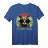 Lustiges Katzenliebhaber T-Shirt mit Retro-Design - Perfektes Geschenk für Katzenmütter, Katzenväter und Tierfreunde