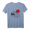 Die etwas andere Wanderfamilie DEAW Mountain Mama T-Shirt – Naturmotive, Berge, Sonnenaufgang & Vogel Schwarm für Wander- und Naturliebhaber