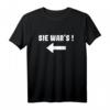 Drillinge Geschwister T-Shirt - Lustiger Spruch 'Sie wars!' für Geburtstag, Geburtstag Geschenk & witzige Überraschung