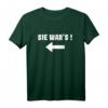 Drillinge Geschwister T-Shirt - Lustiger Spruch 'Sie wars!' für Geburtstag, Geburtstag Geschenk & witzige Überraschung