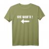 Drillinge Geschwister T-Shirt - Lustiger Spruch 'Sie wars!' für Geburtstag, Geburtstag Geschenk & witzige Überraschung