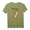 Äffchen am Ast Süßes Kinder Affe T-Shirt – Lustiges Tierdesign für Mädchen und Jungen, ideales Geschenk für Affen- und Tierliebhaber
