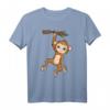 Äffchen am Ast Süßes Kinder Affe T-Shirt – Lustiges Tierdesign für Mädchen und Jungen, ideales Geschenk für Affen- und Tierliebhaber