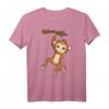 Äffchen am Ast Süßes Kinder Affe T-Shirt – Lustiges Tierdesign für Mädchen und Jungen, ideales Geschenk für Affen- und Tierliebhaber