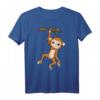 Äffchen am Ast Süßes Kinder Affe T-Shirt – Lustiges Tierdesign für Mädchen und Jungen, ideales Geschenk für Affen- und Tierliebhaber