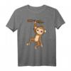 Äffchen am Ast Süßes Kinder Affe T-Shirt – Lustiges Tierdesign für Mädchen und Jungen, ideales Geschenk für Affen- und Tierliebhaber