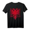 ALBANIEN Adler Flagge T-Shirt für Damen, Herren & Kinder – Klassisch geschnitten, doppelt genähter Saum