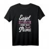Mama Engel Ohne Flügel nennt man Mutter - Lustiges Vintage Retro T-Shirt als Geschenk für Mama zum Geburtstag, Weihnachten oder Baby-Party