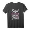Mama Engel Ohne Flügel nennt man Mutter - Lustiges Vintage Retro T-Shirt als Geschenk für Mama zum Geburtstag, Weihnachten oder Baby-Party