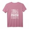 Damen Lustig Single Mama T-Shirt - Alleinerziehende Mutter Geschenk für Geburtstag & Weihnachten, Humorvolles Statement für selbstbewusste Frauen