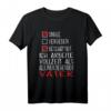 Alleinerziehender Vater Papa T-Shirt – Lustiges, Cooles Geschenk für Single Väter zu Vatertag, Geburtstag & Weihnachten