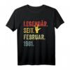 HapDog T-Shirt für Mann & Frau - Legendär seit Februar 1981 Geschenk zum HapDog, Party & Familienfest