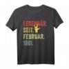 HapDog T-Shirt für Mann & Frau - Legendär seit Februar 1981 Geschenk zum HapDog, Party & Familienfest