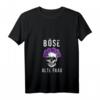 Böse alte Frau Totenkopf Blumen Vintage T-Shirt mit V-Ausschnitt – Perfektes Geschenk für Geburtstag, Muttertag, Weihnachten & Halloween