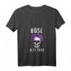 Böse alte Frau Totenkopf Blumen Vintage T-Shirt mit V-Ausschnitt – Perfektes Geschenk für Geburtstag, Muttertag, Weihnachten & Halloween