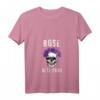 Böse alte Frau Totenkopf Blumen Vintage T-Shirt mit V-Ausschnitt – Perfektes Geschenk für Geburtstag, Muttertag, Weihnachten & Halloween