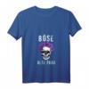 Böse alte Frau Totenkopf Blumen Vintage T-Shirt mit V-Ausschnitt – Perfektes Geschenk für Geburtstag, Muttertag, Weihnachten & Halloween
