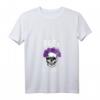 Böse alte Frau Totenkopf Blumen Vintage T-Shirt mit V-Ausschnitt – Perfektes Geschenk für Geburtstag, Muttertag, Weihnachten & Halloween