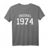 Original 1974 – 50 Jahre alt Männer & Frauen Geburtstag T-Shirt | Perfektes Geschenk & Partyoutfit zum 50. Jubiläum
