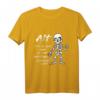 Lustiges Party T-Shirt mit Skelett Motiv und Spruch – Für Junggebliebene, 40er-70er Geburtstag, Schwarz, Kurzarm