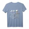 Lustiges Party T-Shirt mit Skelett Motiv und Spruch – Für Junggebliebene, 40er-70er Geburtstag, Schwarz, Kurzarm