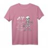 Lustiges Party T-Shirt mit Skelett Motiv und Spruch – Für Junggebliebene, 40er-70er Geburtstag, Schwarz, Kurzarm