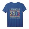 11. Geburtstag Legendär Seit 2013 T-Shirt - Perfektes Geschenk für 11-jährige Jungen und Mädchen, Familienfeier & Geburtstagsfeier