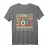 11. Geburtstag Legendär Seit 2013 T-Shirt - Perfektes Geschenk für 11-jährige Jungen und Mädchen, Familienfeier & Geburtstagsfeier