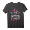 10 Jahre alt Geburtstag Outfit für Mädchen - Lustiges Prinzessin T-Shirt für Kindergeburtstag & Party