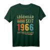 58. Geburtstag T-Shirt für Mann und Frau - Legendär seit 1966 Vintage Retro Party Outfit & Geschenkidee