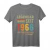 58. Geburtstag T-Shirt für Mann und Frau - Legendär seit 1966 Vintage Retro Party Outfit & Geschenkidee