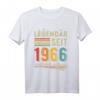 58. Geburtstag T-Shirt für Mann und Frau - Legendär seit 1966 Vintage Retro Party Outfit & Geschenkidee