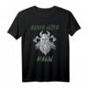 Böser alter Mann Totenkopf Camouflage Tarnmuster T-Shirt – Lustiges Geschenk für Rentner, Opas & Väter zu Halloween & Vatertag