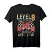 Level 8 Freigeschaltet Vintage Videospiel T-Shirt zum 8. Geburtstag – Perfekt für Jungen, Mädchen & Kinder, Geschenkidee für Gamer
