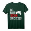 12 Jahre Gamer Geburtstag T-Shirt - Eat Sleep Zocken Since 2009, Perfektes Geschenk für junge Videospieler & Pro Player