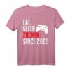 12 Jahre Gamer Geburtstag T-Shirt - Eat Sleep Zocken Since 2009, Perfektes Geschenk für junge Videospieler & Pro Player