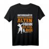 Unterschätze niemals einen alten Mann mit Pfeil und Bogen T-Shirt – Perfektes Geschenk für Bogenschützen, Hobby- und Profi-Bogenschützen zu Weihnachten oder Geburtstag