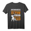 Unterschätze niemals einen alten Mann mit Pfeil und Bogen T-Shirt – Perfektes Geschenk für Bogenschützen, Hobby- und Profi-Bogenschützen zu Weihnachten oder Geburtstag