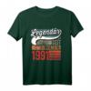 33. Geburtstag Mann T-Shirt – Legendär seit Dezember 1991, lustiges Geschenk für den 33. Geburtstag, perfekt für Männer und Frauen