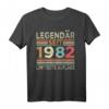 41. Geburtstag Legendär Seit 1982 T-Shirt – Limitierte Auflage für den Jahrgang 1982, Perfektes Geschenk für Freunde, Familie & Geburtstagsfeier