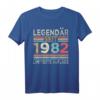 41. Geburtstag Legendär Seit 1982 T-Shirt – Limitierte Auflage für den Jahrgang 1982, Perfektes Geschenk für Freunde, Familie & Geburtstagsfeier