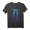 71 Glückszahl Geburtstag T-Shirt – Retro Vintage Design für 71-Jährige als tolles Geschenk für Männer und Frauen