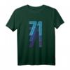 71 Glückszahl Geburtstag T-Shirt – Retro Vintage Design für 71-Jährige als tolles Geschenk für Männer und Frauen