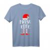 Mama Elfe Weihnachts Outfit Grün Partnerlook für die Familie – Lustiges Elf Kostüm als Weihnachtsgeschenk und Alternative zu Weihnachtspullovern