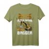 Herren Unterschätze niemals einen alten Mann mit einem Bagger T-Shirt – Lustiges Bauarbeiter Geschenk für Baggerfahrer