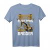 Herren Unterschätze niemals einen alten Mann mit einem Bagger T-Shirt – Lustiges Bauarbeiter Geschenk für Baggerfahrer