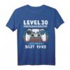 1993 Geburtstag Mann 30 Jahre Deko Lustig T-Shirt - Perfekte Geschenkidee & Partydekoration für den 30. Geburtstag
