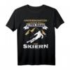 Unterschätze niemals einen alten Mann auf Skiern T-Shirt - Lustiges Wintersport Geschenk für Väter & Skifahrer zum Geburtstag