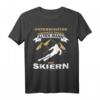 Unterschätze niemals einen alten Mann auf Skiern T-Shirt - Lustiges Wintersport Geschenk für Väter & Skifahrer zum Geburtstag