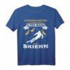 Unterschätze niemals einen alten Mann auf Skiern T-Shirt - Lustiges Wintersport Geschenk für Väter & Skifahrer zum Geburtstag